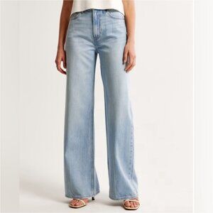 Abercrombie & Fitch Light Blue Wide Leg Jeans